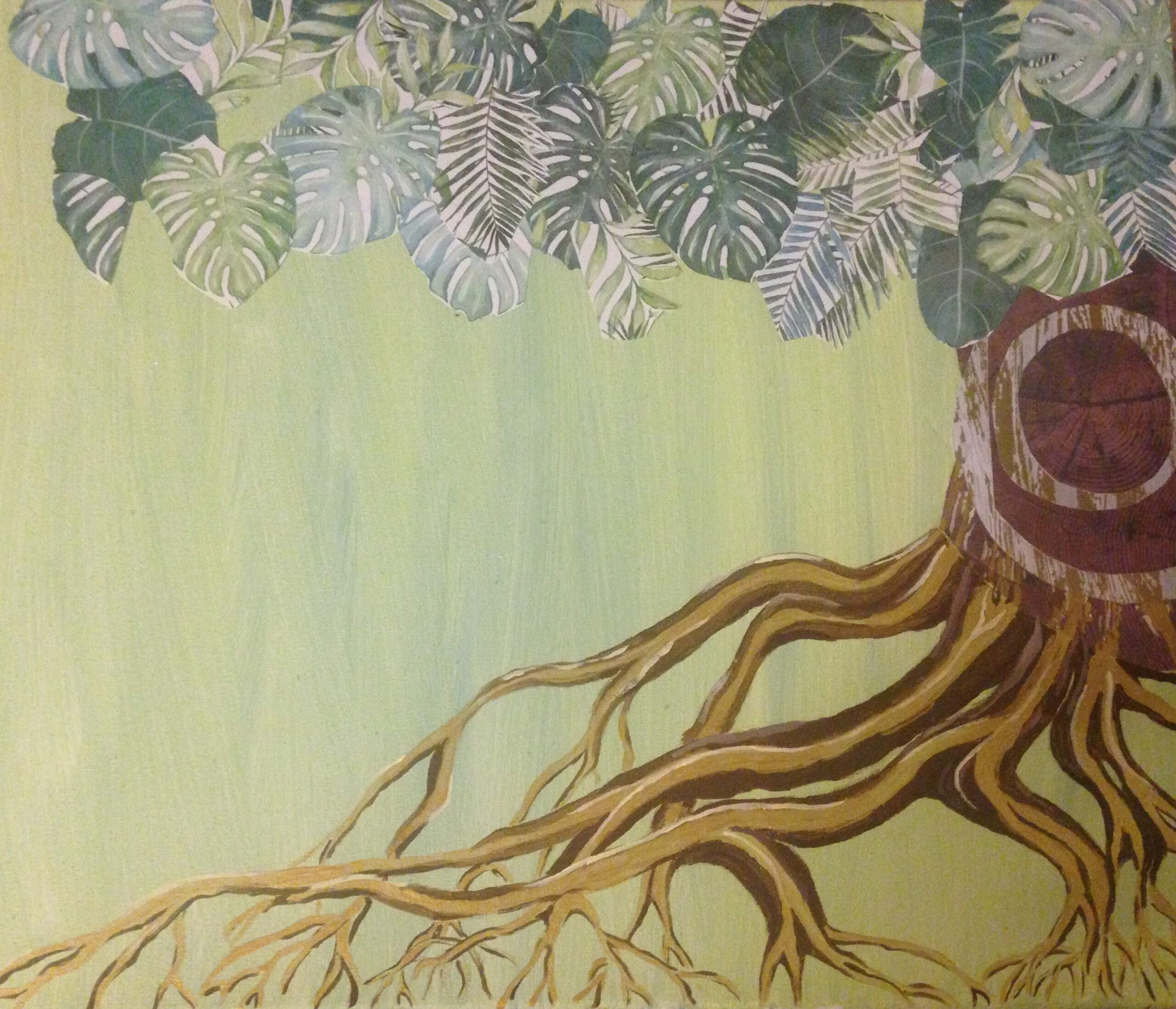 tree collage by Gina Norris, Postpartum Doula Based in DMV area.